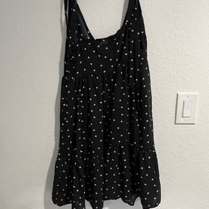 Black heart patterned dress